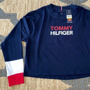 Tommy Hilfiger Oversized Cropped Crewneck